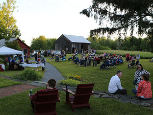 robert frost stone house band event