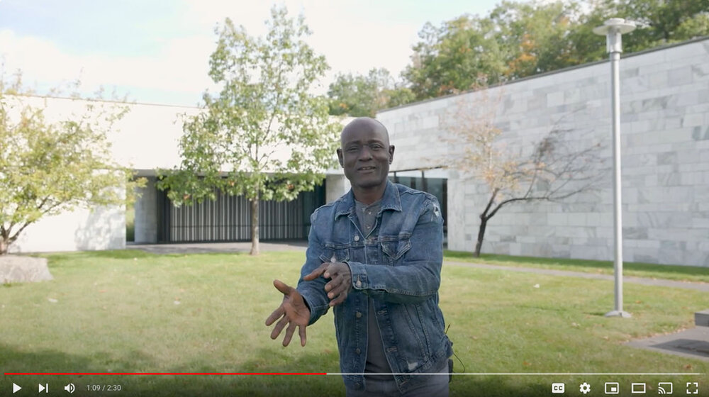 Souleymane Badolo MFA '13 shares a video message