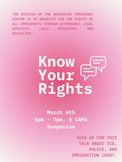 know your rights events poster