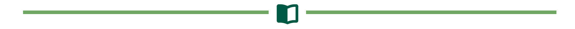 a horizontal rule with a book icon