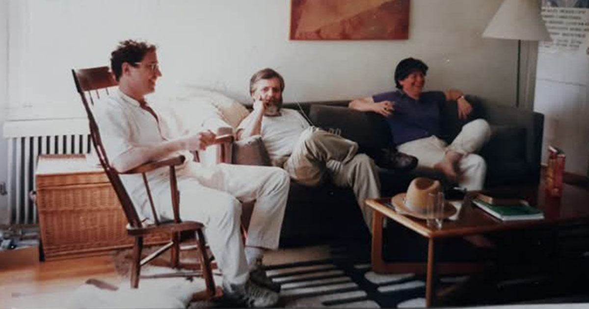 Daniel Pentlarge '80, Ron Cohen, and Deborah Elizabeth Finn '81