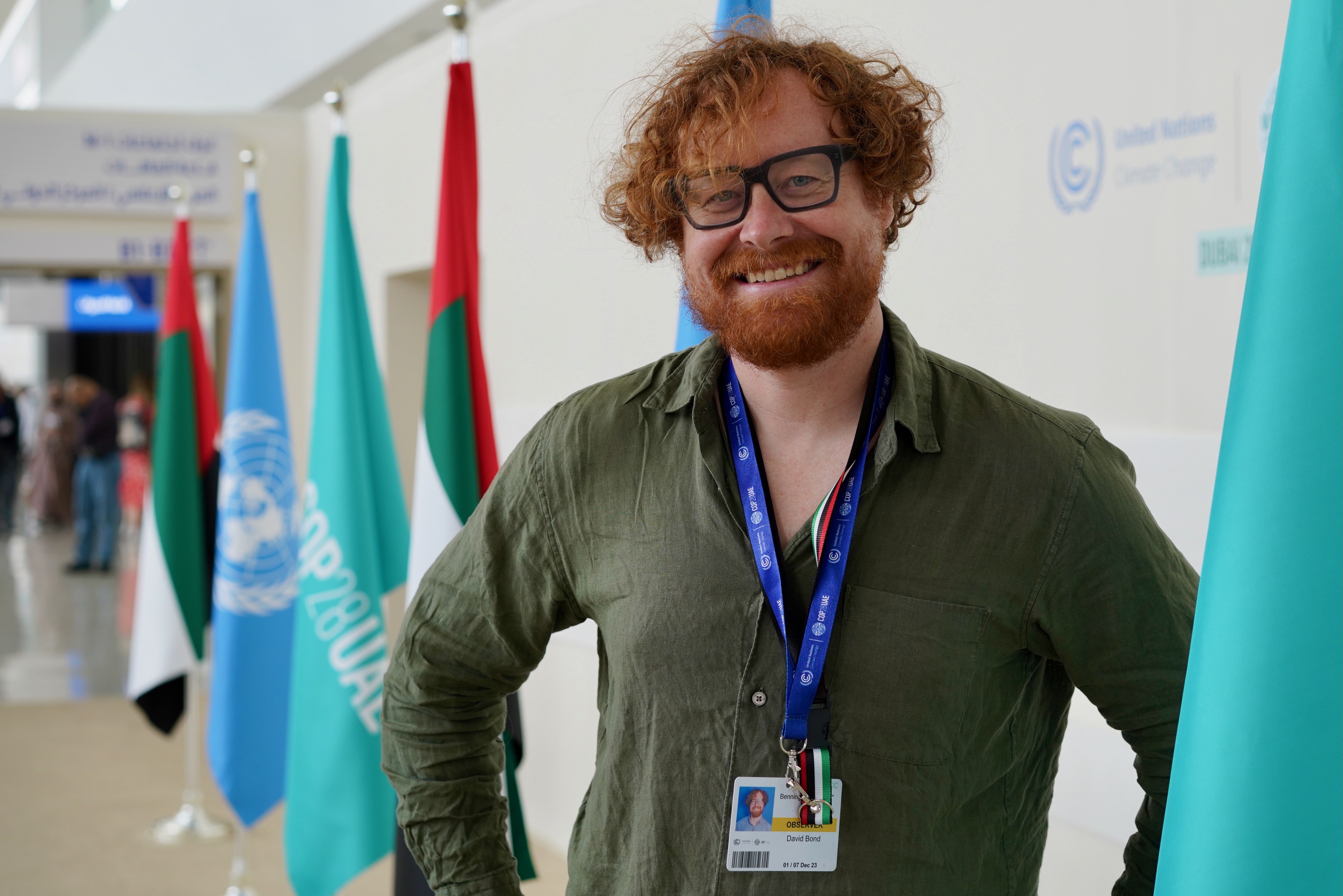 David Bond at COP28 UN Climate Conference in Dubai