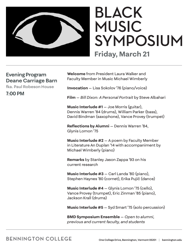 Friday Night Program of Events Text