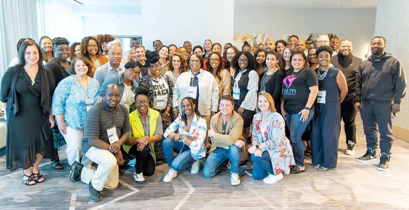 Jude Higdon with other members of the Institute for the Quantitative Study of Inclusion, Diversity, and Equity