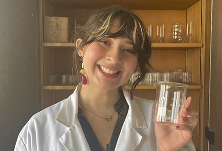 Image of woman in lab coat