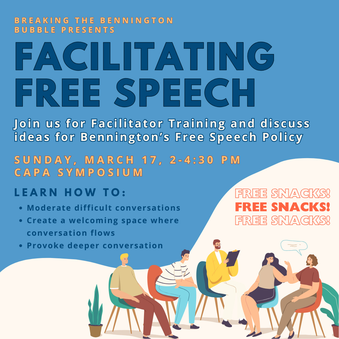 mini-conference on Breaking the Bennington Bubble facilitation event