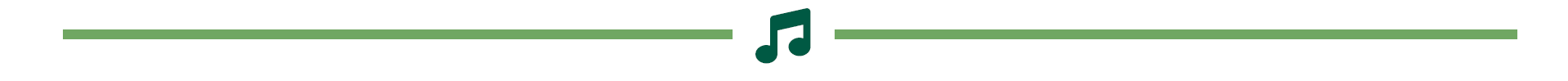 a horizontal rule with a musical note