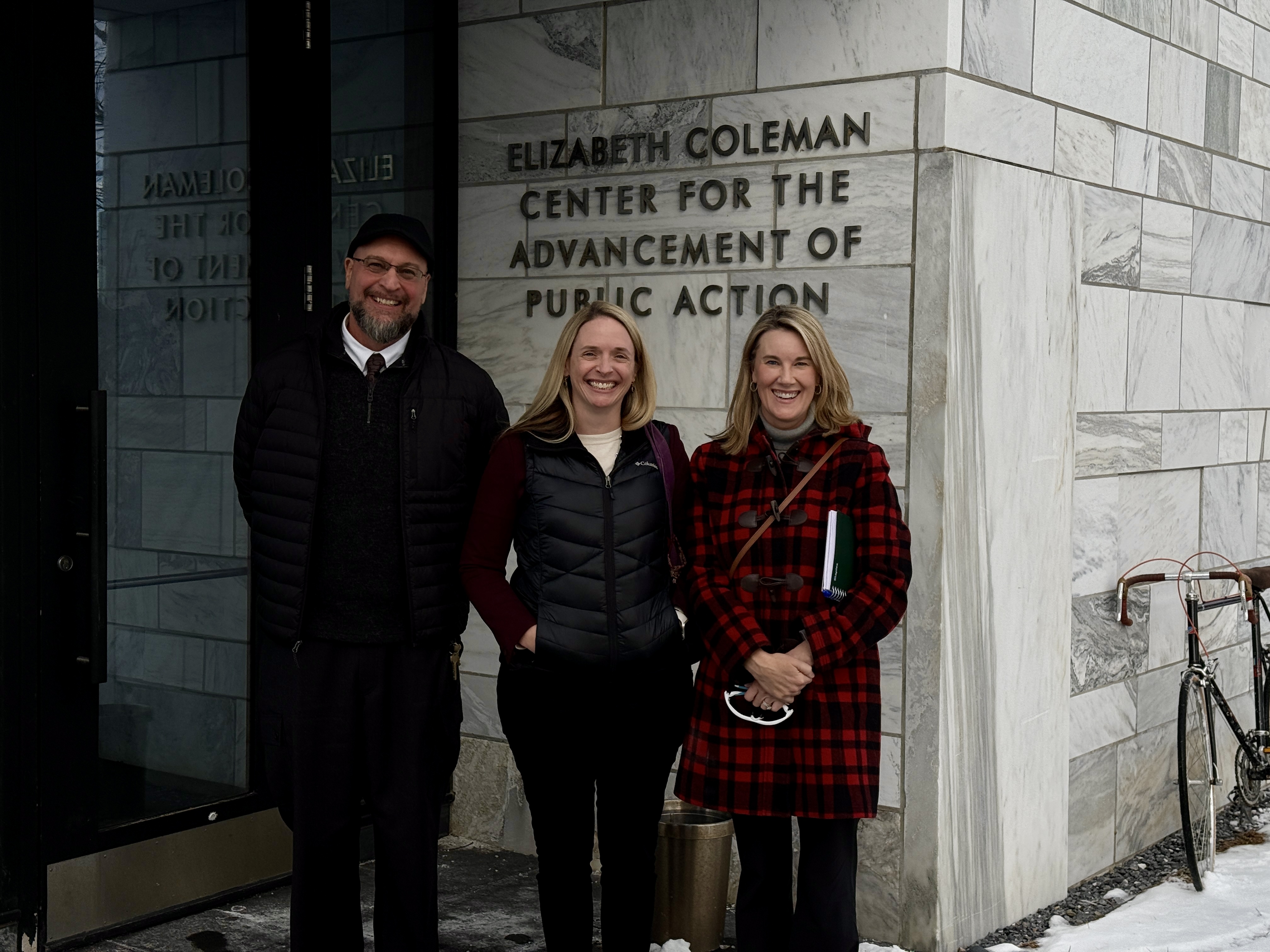 VT Officials Adam Sancic, AHS Deputy Commissioner Miranda Grey, and AHS Deputy Secretary Kristin McClure (left to right)