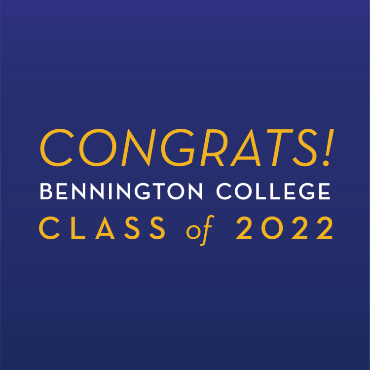 Simple Blue Congrats Bennington Class of 2022—(Right Click to Save)