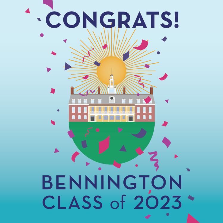 Blue Congrats Bennington Class of 2023