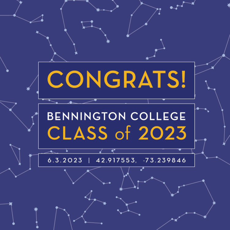 Night Sky Congrats Bennington Class of 2023