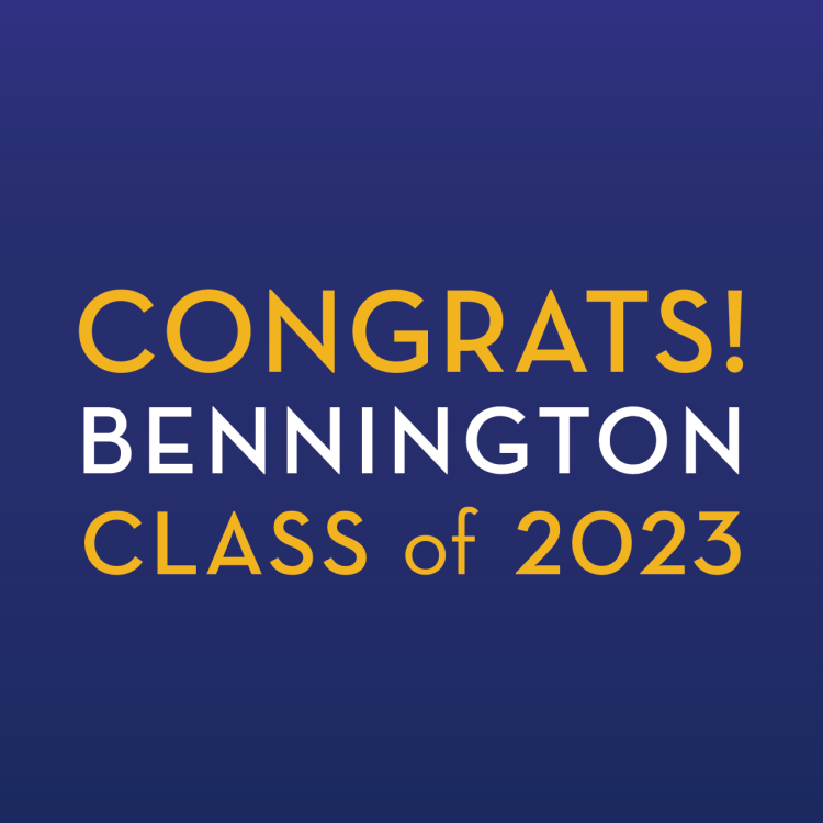 Simple Blue Congrats Bennington Class of 2023