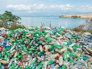 Photo of plastic in ocean