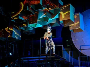 A production of Midsummer Nights Dream at Bennington College