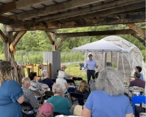 Senator Welch at Purple Carrot Farm