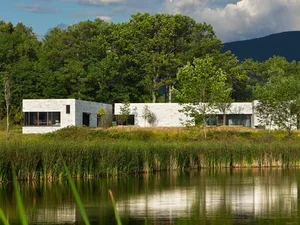 CAPA and the pond in the summer