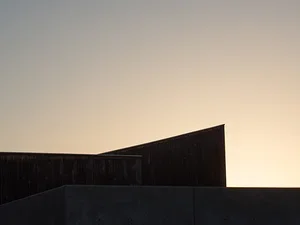 vapa building roof at sunset