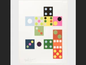 colourful dice painting