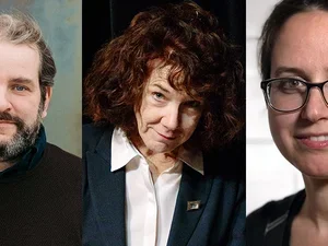 image of Michael Dumanis, Mary Ruefle, and Genevieve Plunkett