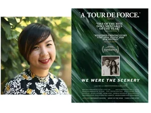 Image of Cathy Linh Che and documentary cover