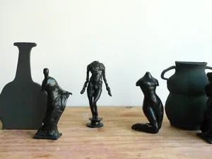 works in bronze and ceramic by keiko and sarah