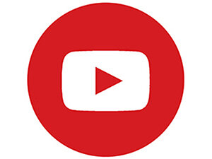 red circle with play button