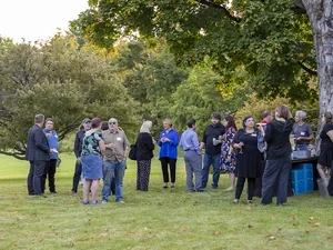 Image of group gathered outdoors