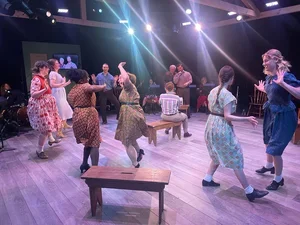 Actors dancing