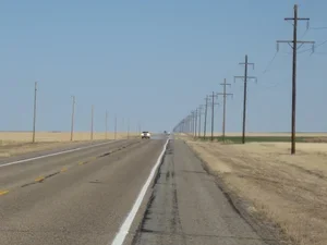 Image of highway down plains country