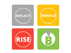 reflect rebuild rise logo