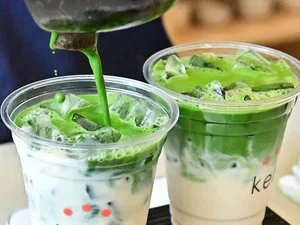 Image of two matcha drinks