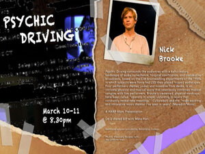 Nick Brooke's show "Psychic Driving"