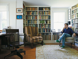 Jonathan Lethem in his room