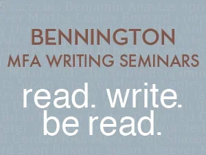 Bennington Writing Seminars logo and add. 