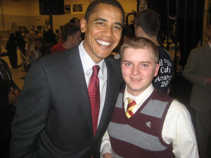 Brian Morrice with President Barack Obama