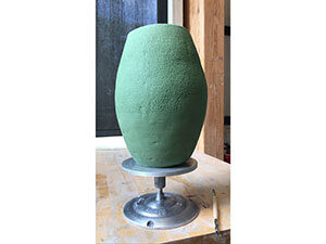 Image of green sculpture
