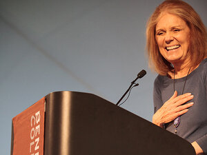 Image of Gloria Steinem at Commencement 2015