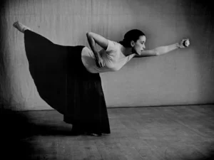 Photo of Martha Graham in Immediate Tragedy, courtesy of Martha Graham Resources.