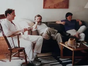 Daniel Pentlarge '80, Ron Cohen, and Deborah Elizabeth Finn '81