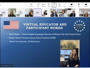 Katie Hibner at the Mexico certificate ceremony