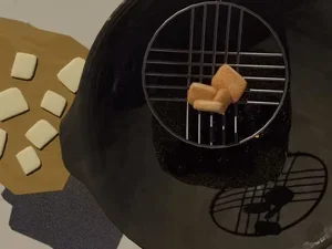 Image of food cooking in a wok