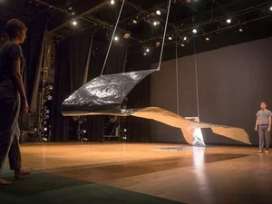 Dance performance in Martha Hill Dance Theater, photo by Jonathan Barber