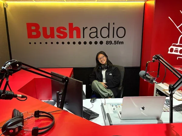 Juhee Kim at radio station