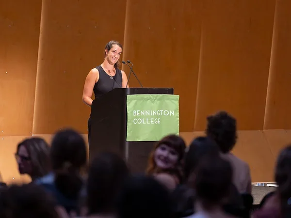 Natalie Redmond at podium