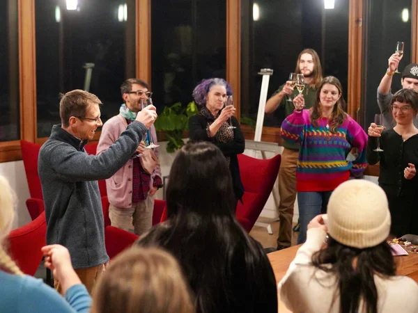 Image of a toast to seniors