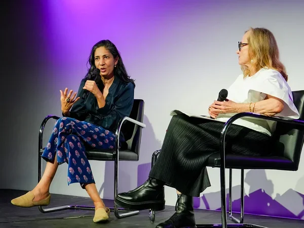 Image of Kiran Desai (left) and Mona Simpson