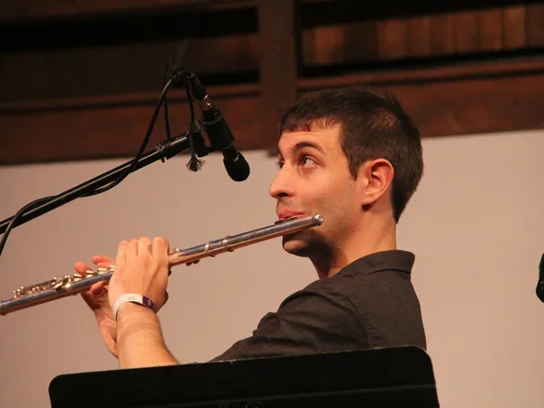 Julius Boxer-Cooper '26 playing the flute