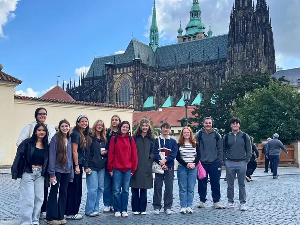 Image of students on study abroad trip