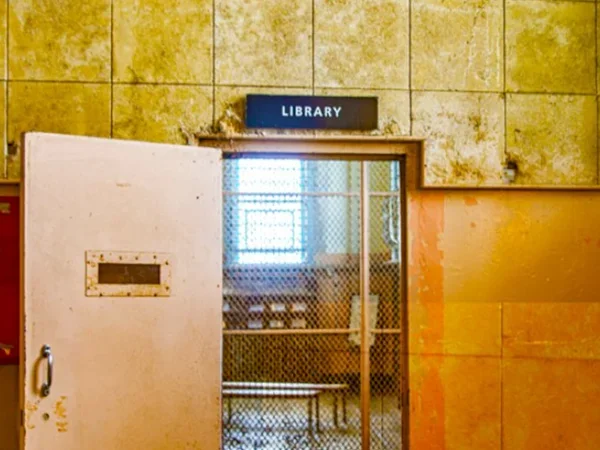 Image of Alcatraz prison library