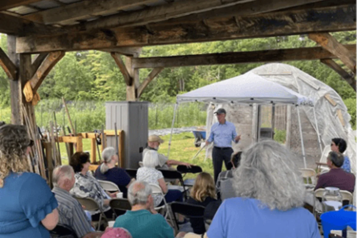 Senator Welch at Purple Carrot Farm